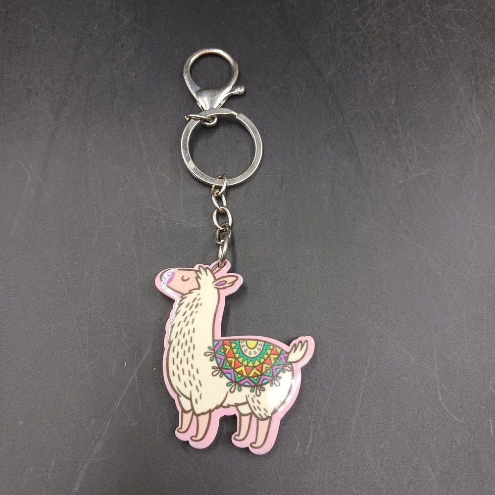 LLAMA Enamel Clip on Charm Lobster Clasp Jewelry, Stitch Marker, Zipper Pull